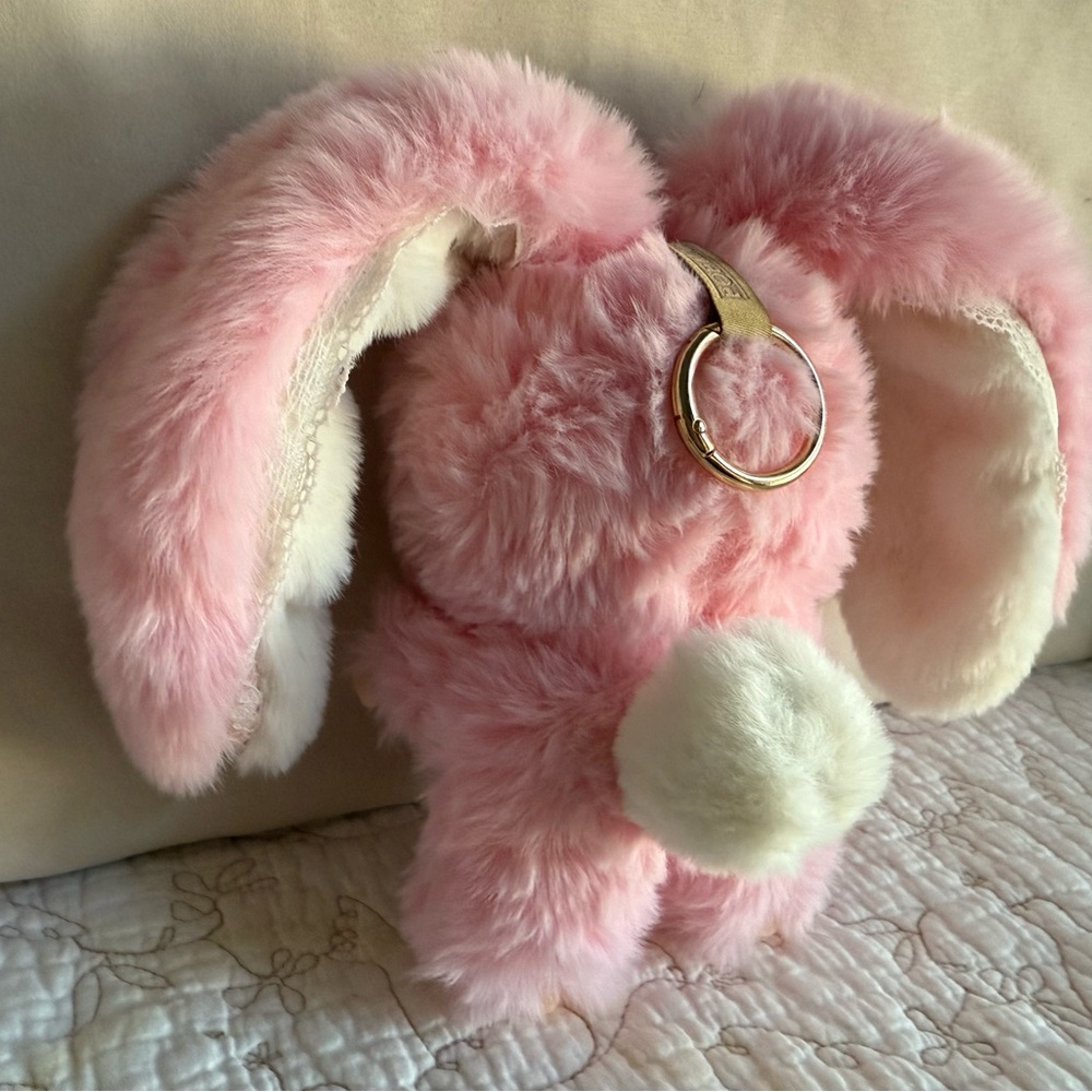 Long Ears Custom Bunny Pink & White w/ Barrett & Bell - Picture 3 of 8